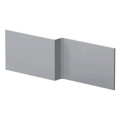 1700mm Shape Square Reversible Bath Front Panel - Satin Grey