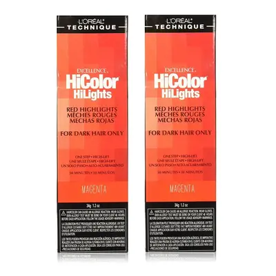 (Magenta - Pack of 2) L'Oreal Excellence HiColor Magenta HiLights For Dark Hair - 34g