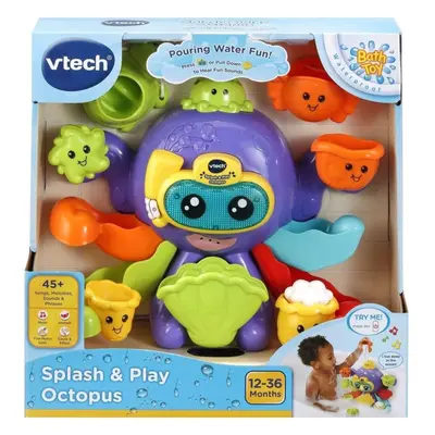 VTech Splash & Play Octopus Interactive Bath Time Activity Toy with Sounds & Phrases