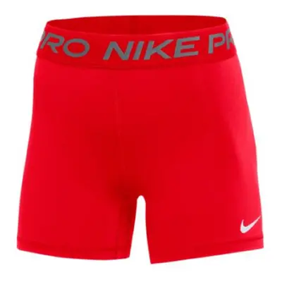 Nike Women's Pro 5 Inch Shorts (Medium Red)