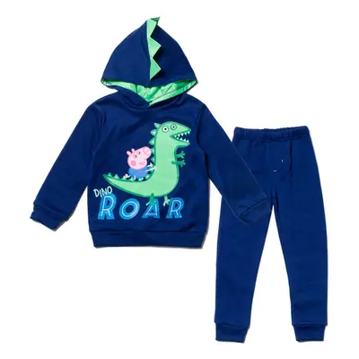 Peppa Pig George Toddler Boys Fleece Pullover Hoodie & Jogger Pants Bl