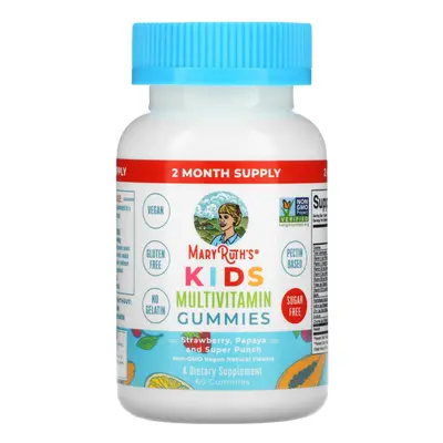 MaryRuth Organics, Kids Multivitamin Gummies, Strawberry, Papaya and Super Punch, Gummies