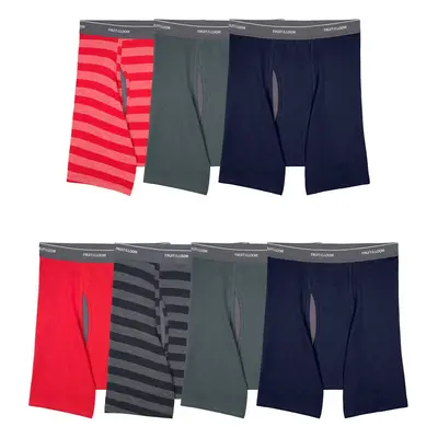 Fruit of the Loom Men's Coolzone Boxer Briefs Pack-Stripe/Solid X