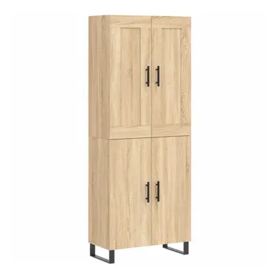 (sonoma oak, doors) vidaXL Highboard Sideboard Tall Storage Cabinet Side Cabinet Engineered Wood