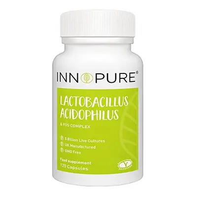 INNOPURE Lactobacillus Acidophilus & Prebiotic Capsules (1 Capsule Daily) Billion CFU + FOS & In