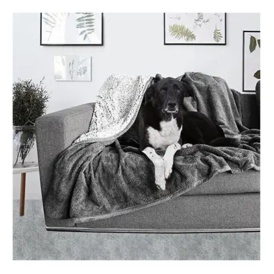 Waterproof Pet Blanket, Cozy Soft Washable Cat Blanket, Dog Blanket for Couch Bed Sofa, Warm Bla