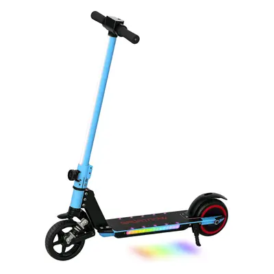 SPORTNOW Folding Electric Scooter w/ LED Lights and Display, Blue