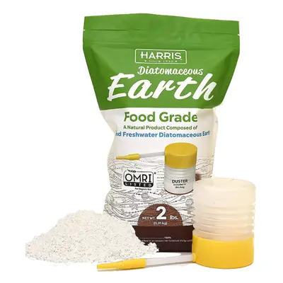 HARRIS Diatomaceous Earth Food Grade 2lb with Powder Duster Included in The Bag