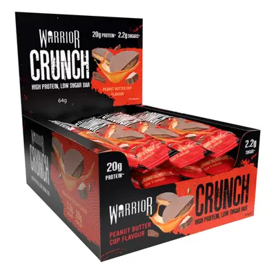 Crunch - High Protein Bars - 20g Protein Each Bar - Low Carb, Low Sugar Snack - Pack x 64g (Pean