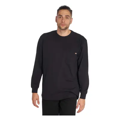 Dickies mens Big & Tall Long-sleeve Heavyweight Crew-neck T-shirt work utility t shirts Black XX