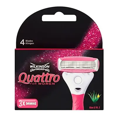 Wilkinson Sword Quattro for Women Razor Blades, each