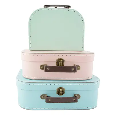 Set of Suitcase Storage Boxes School Home Decor Sass and Belle Various Designs