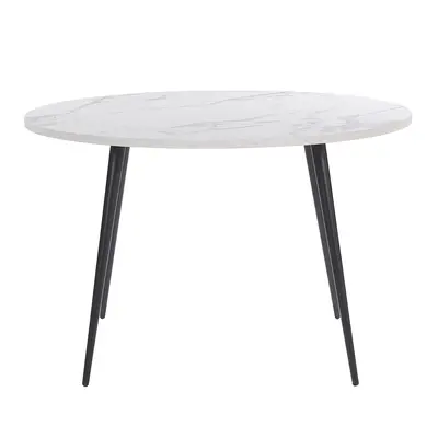 Dining Table ODEON cm cm Marble Effect White