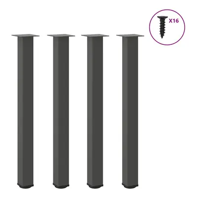 (anthracite, cm (80 mm)) vidaXL Coffee Table Legs Desk Legs Furniture Legs Bar Stand DIY pcs Ste