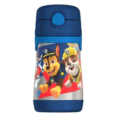 THERMOS Vacuum Insulated Stainless Steel 10oz Straw Bottle PAW PATROL BOY