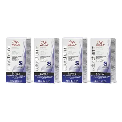 (4Pk 6A Dark Ash Blonde ) Wella Color Charm Permanent Liquid Color | Wella Permanent Hair Dye