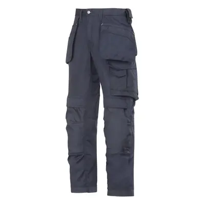 (35S, Navy) Snickers Mens Cooltwill Workwear Trousers / Pants