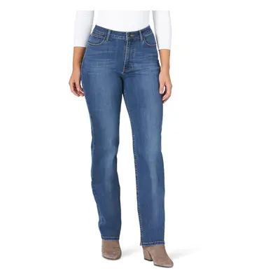 Wrangler womens High Rise True Straight Fit Jeans, Hudson, US