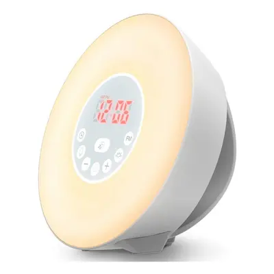 Sunrise Alarm Clock Wake Up Lights and Sunlight Simulation with Nature Sounds Snooze Function, F