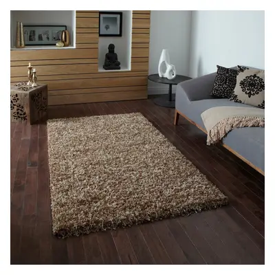 (80x150cm) Vista Soft Shaggy Plain Rugs Beige Small Large Thick Soft High Pile Mats