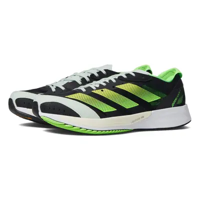 adidas Women's Adizero Adios Sneaker Black/Beam Yellow/Solar Green