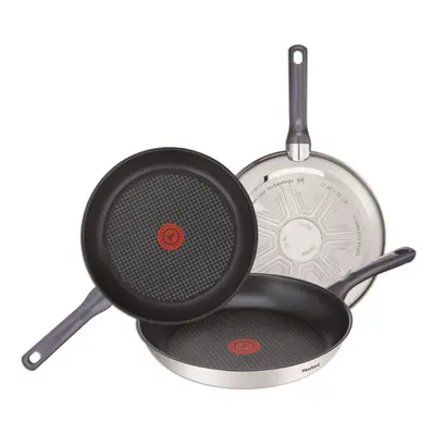 Tefal Set of 3Cook sartenes-Daily 20-24-26cm Aluminium Black 26cm