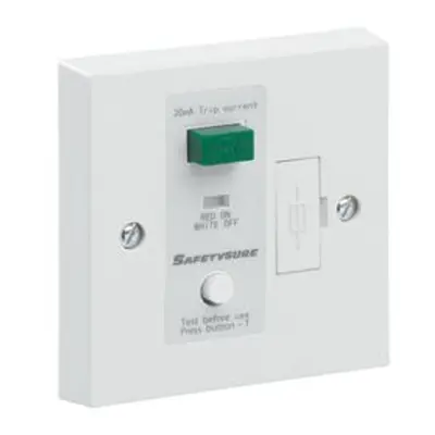 Greenbrook M92W RCD Spur Connection Unit White amp 30mA