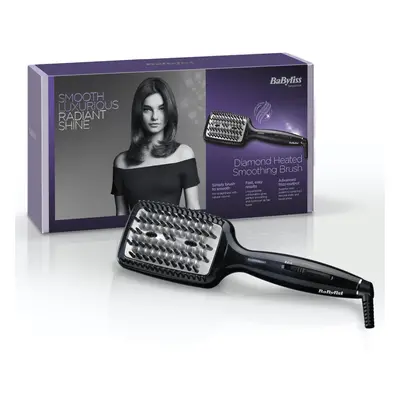 BaByliss 2440BDU Diamond Heated Smoothing & Straightening Brush With Settings