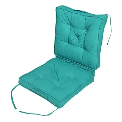 (Teal) Cotton Travel Back Support Booster Cushion