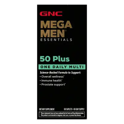 GNC Mega Men Essentials Plus One Daily Mutli, Caplets - Men's Multivitamin to support overall we