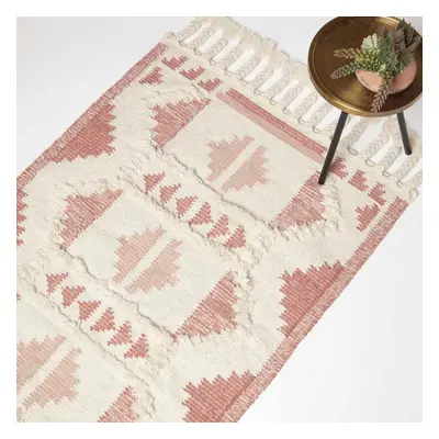 Satara Pink Kilim Wool Rug