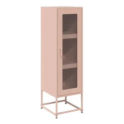 (pink) vidaXL Highboard Anthracite 36x39x123 cm Cold-rolled Steel sideboard cupboard