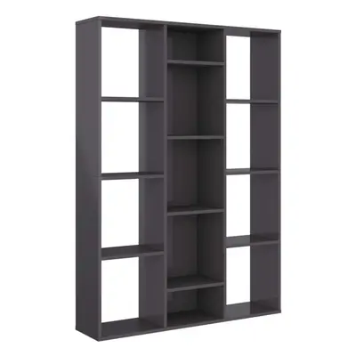 (high gloss grey) vidaXL Room Divider/Book Cabinet Privacy Screen Book Shelf Engineered Wood