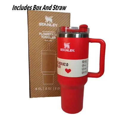 (Red) Vacuum Cup Stanley Quencher Flowstate Tumbler 40oz 118l With Box Multicolour