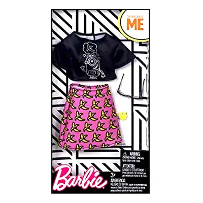 Barbie Despicable Me Black Top/Banana Skirt