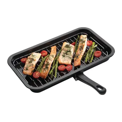 KitchenCraft Enamel 40cm x 23cm Grill Pan