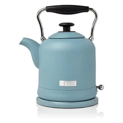 Highclere Retro Electric Kettle - Lightweight, Easy To Use With Rapid Boil - 1.7L Blue Stainless