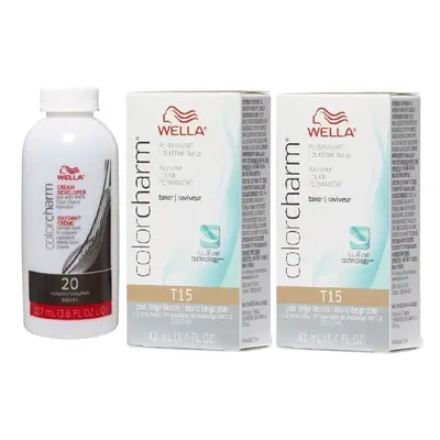 (T15+T15+Developer (vol.20)) Wella Colour Charm Liquid Colour Toner 42ml