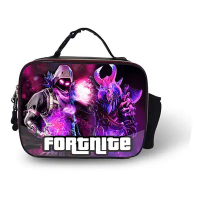 (Pattern 09) Fortnite Lunch Box Bag Outdoor leather Lunch Bag