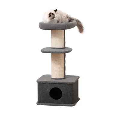 PawHut Cat Tree Kitten Tower Pet Furniture w/ Scratching Post Condo Perches