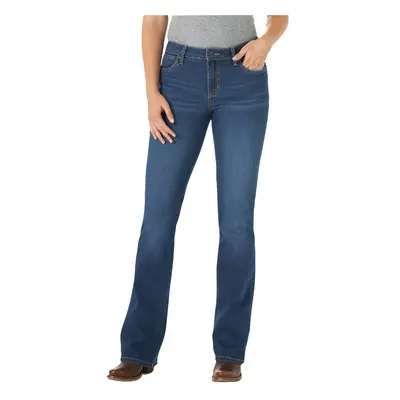 Wrangler womens Aura Instantly Slimming Mid Rise Boot Cut Jeans Jenni