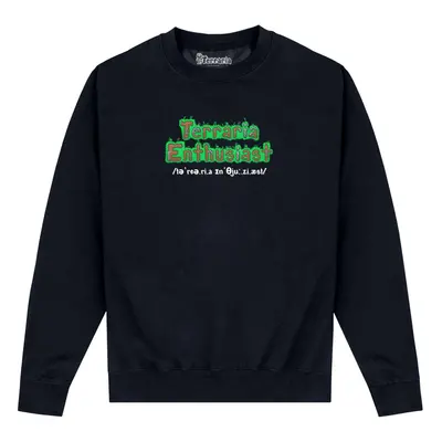 (M, Black) Terraria Unisex Adult Enthusiast Sweatshirt