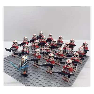 (Star Wars-P) 21PCS Star Wars 501st Clone Troopers Rex Minifigures Kids Toy Set Fit Lego (Exclud