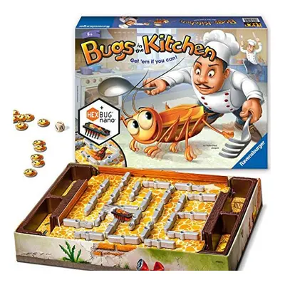 Ravensburger Bugs in The Kitchen Board Game for Kids Age Years and Up-Catch The Hexbug Nano