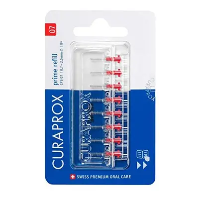 Curaprox Interdental Brush CPS Prime Refill Pack of 2.5 mm Efficiency Red