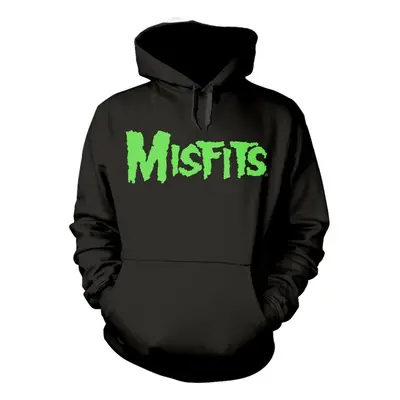 (Medium) Misfits 'Glow Jurek Skull' (Black) Pull Over Hoodie