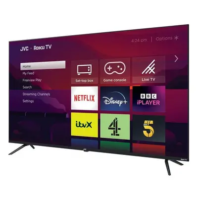 JVC LT-55CR530 Roku TV 55" Smart 4K Ultra HD HDR LED TV