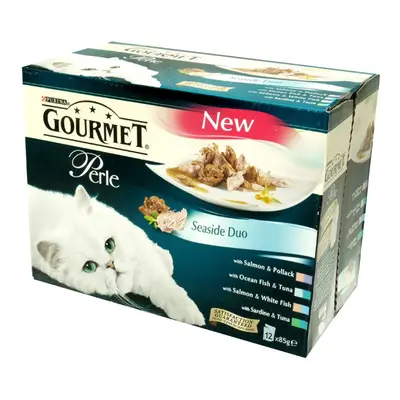 Gourmet Perle Pouch Seaside Duos 12x85g (Pack of 4)