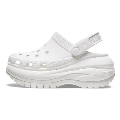 Crocs Unisex Classic Mega Crush Clogs | Platform Shoes White Numeric