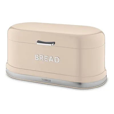 Tower Belle Bread Bin Chrome Lettering T826170CHA (Chantilly Cream)